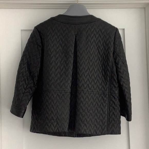 Leather Quilted Jacket - Picture 2 of 3